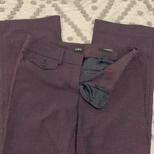 Size 4 Loft Marisa Trouser Maroon